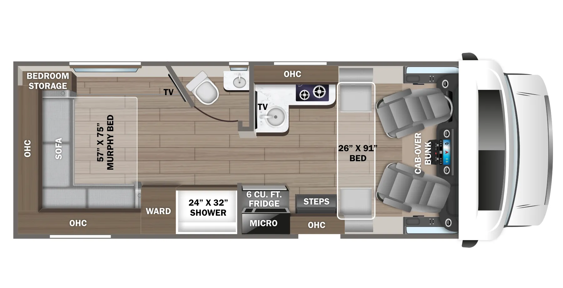 Jayco Melbourne Prestige 24NP floor plan