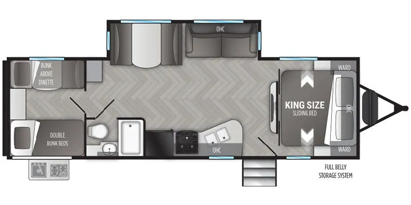 2021 Cruiser RV Shadow Cruiser SC280QBS - Floor plan