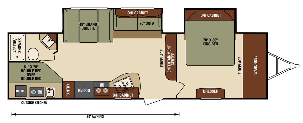 Venture RV SportTrek Touring Edition STT302VBH floor plan