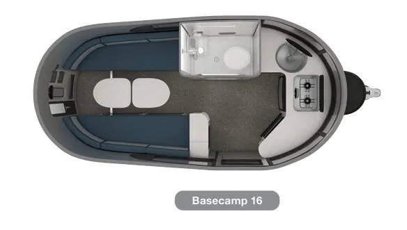 Airstream Basecamp 16 floor plan