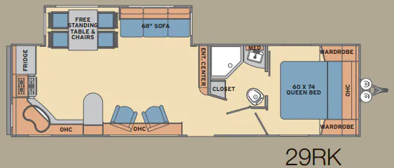 Shasta Revere 29RK floor plan