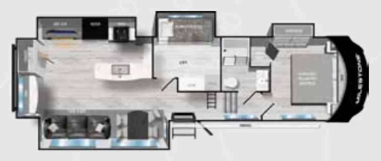 Heartland Milestone 333MB floor plan
