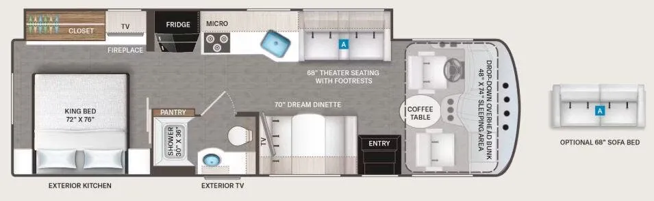 2026 Thor Motor Coach Indigo MM30 floor plan