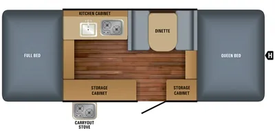 2018 Jayco Jay Sport 10SD floor plan