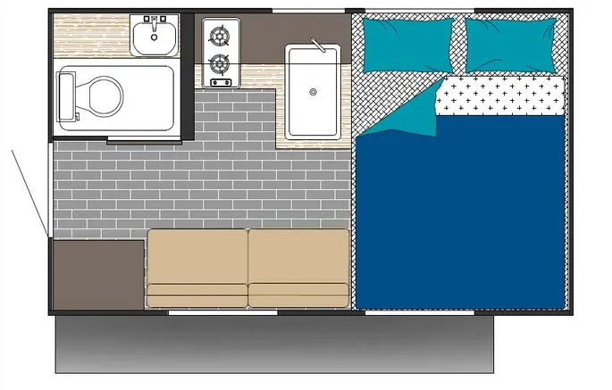 2027 Sunset Park RV Sun Trek 700 - Floor plan