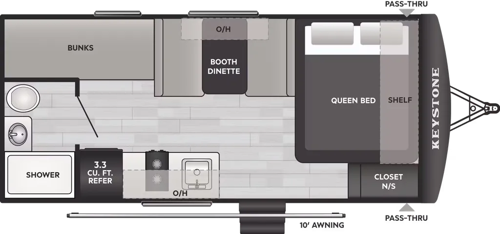 2026 Keystone Springdale Mini 1800BH floor plan