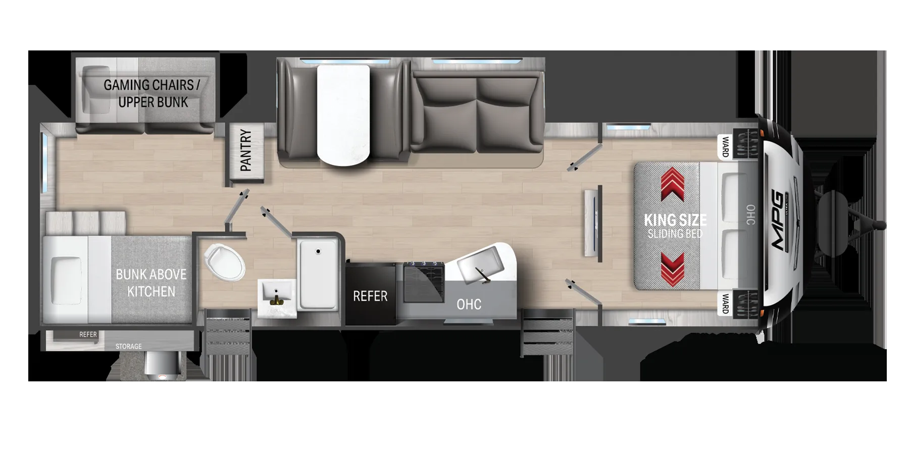 Cruiser RV MPG 3100BH floor plan