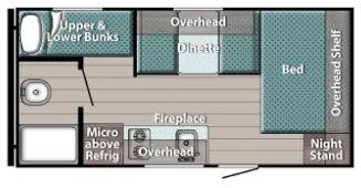 Gulf Stream Trailmaster Lite Super Lite 177BH floor plan