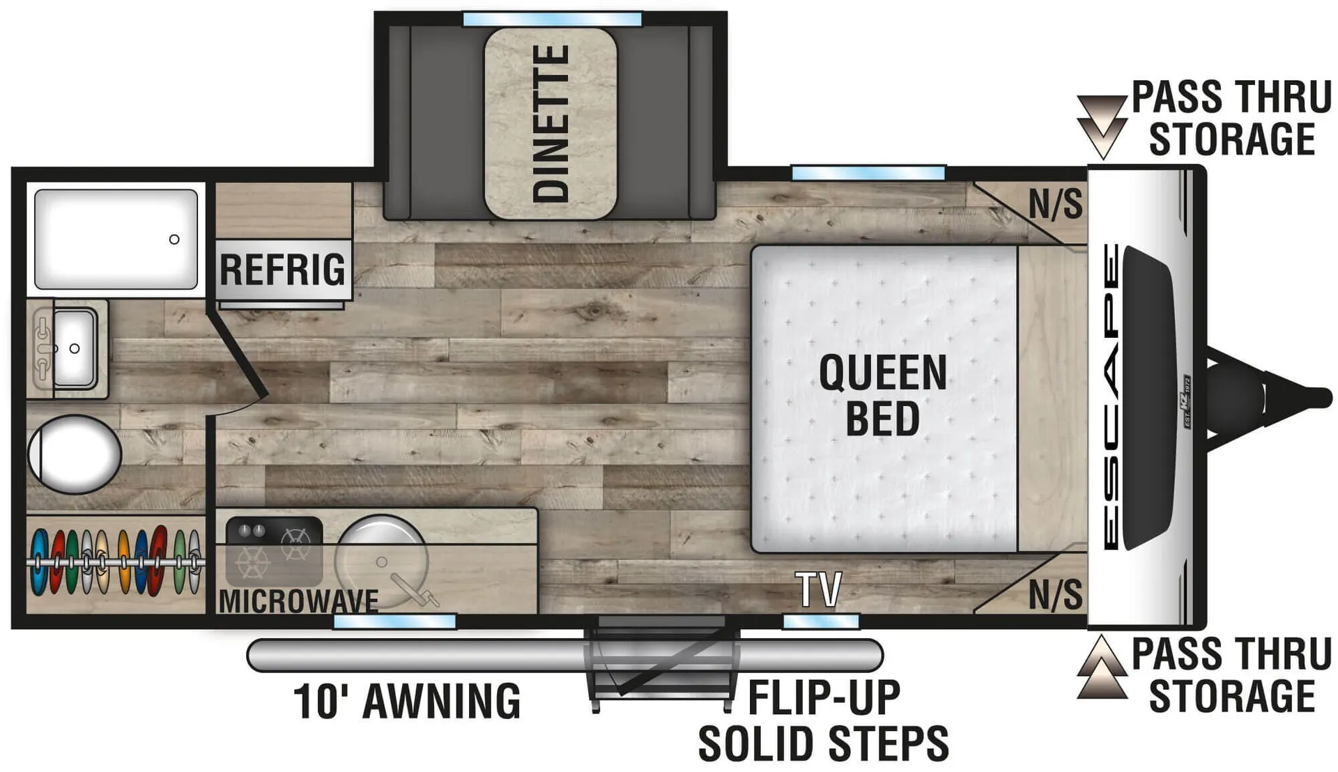 K-Z Escape E181RB floor plan