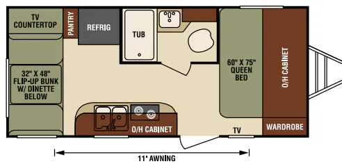 Venture RV Sonic SN170VBH floor plan