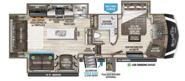 Grand Design Solitude 310GK floor plan