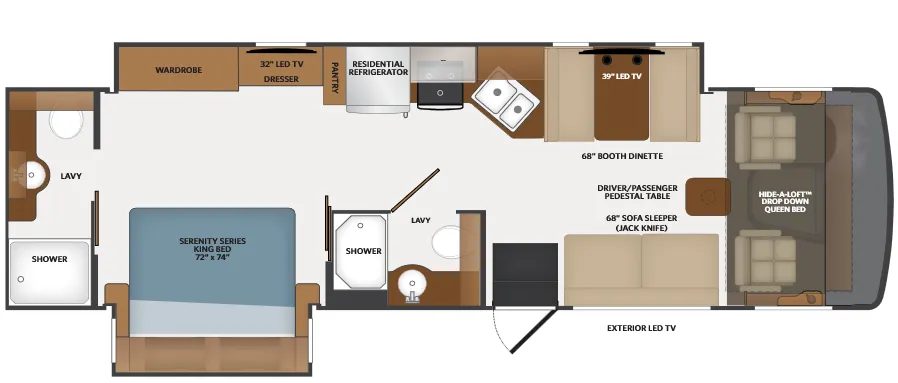 Fleetwood Flair 32S floor plan