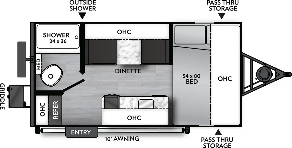 2027 Coachmen Remote 14R floor plan