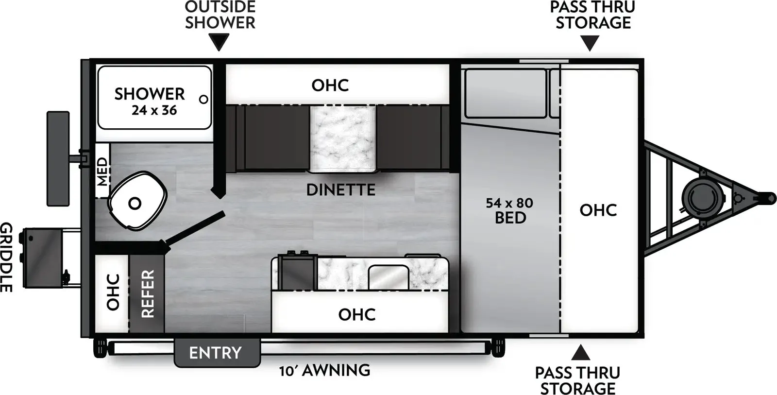 2027 Coachmen Remote 14R - Floor plan