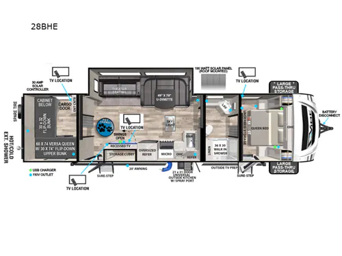 2023 Forest River Vibe 28BHE - Photo 3