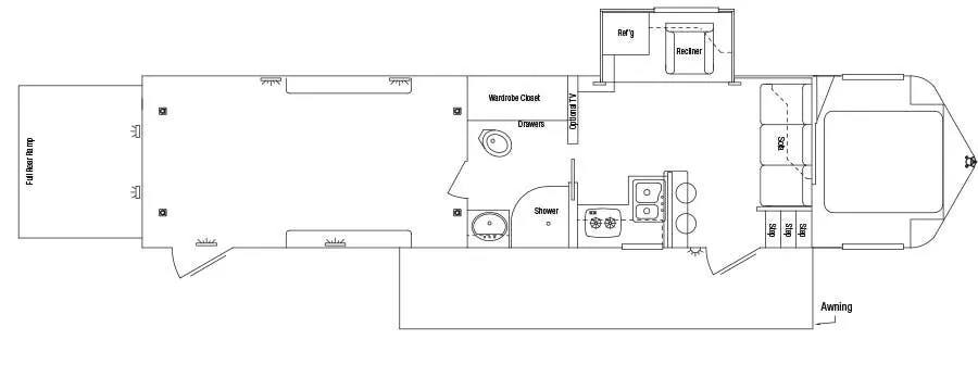 Sundowner Pro-Grade 2586 SGM floor plan