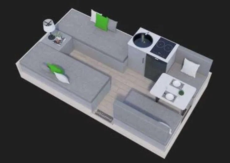 2025 Aliner Classic TWIN BED - Floor plan