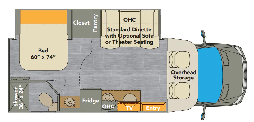 Renegade RV Villagio 25FWS floor plan