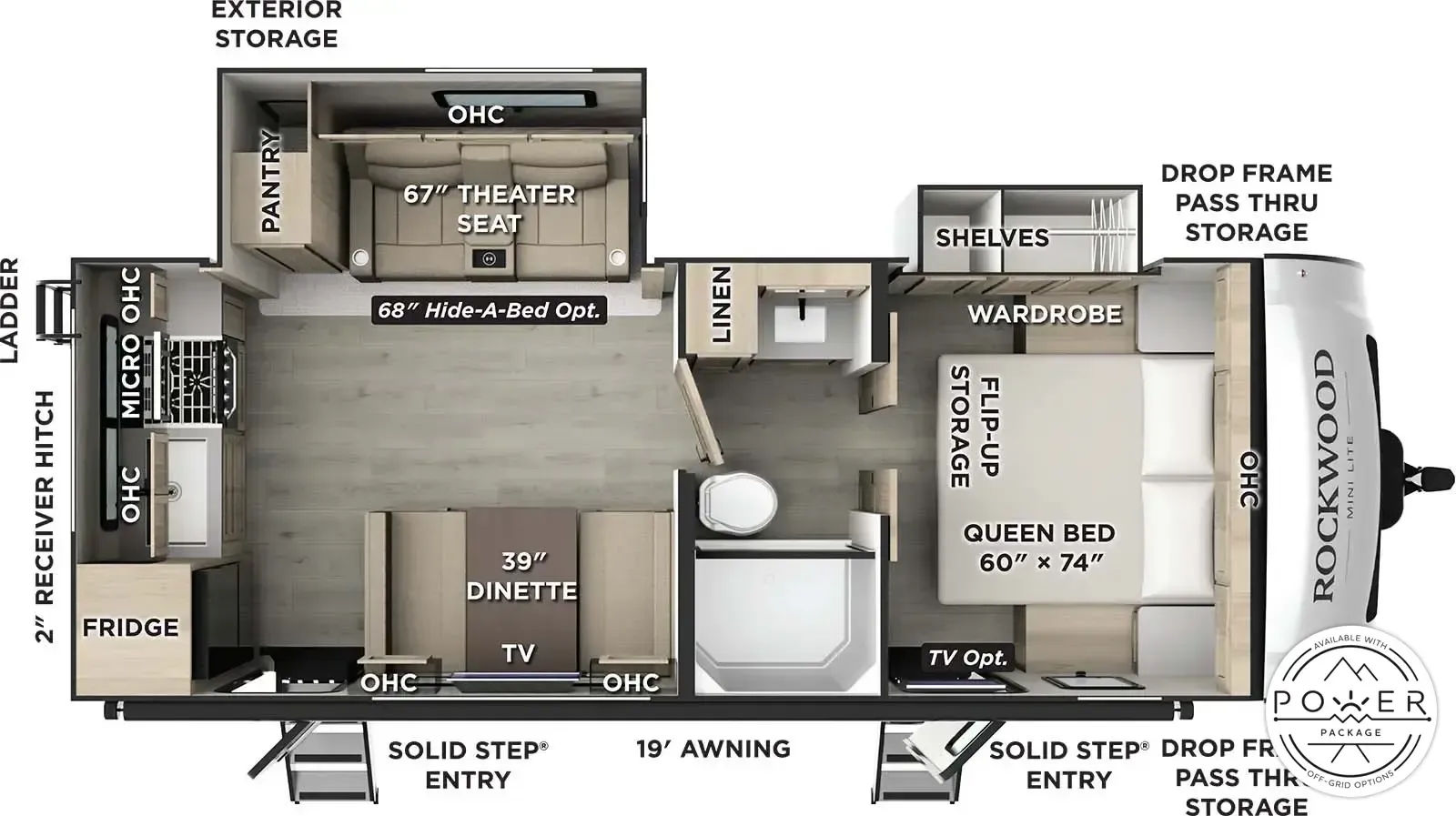 2026 Forest River Rockwood Mini Lite 2515S - Floor plan