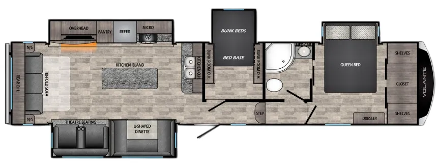 CrossRoads Volante 365MD floor plan