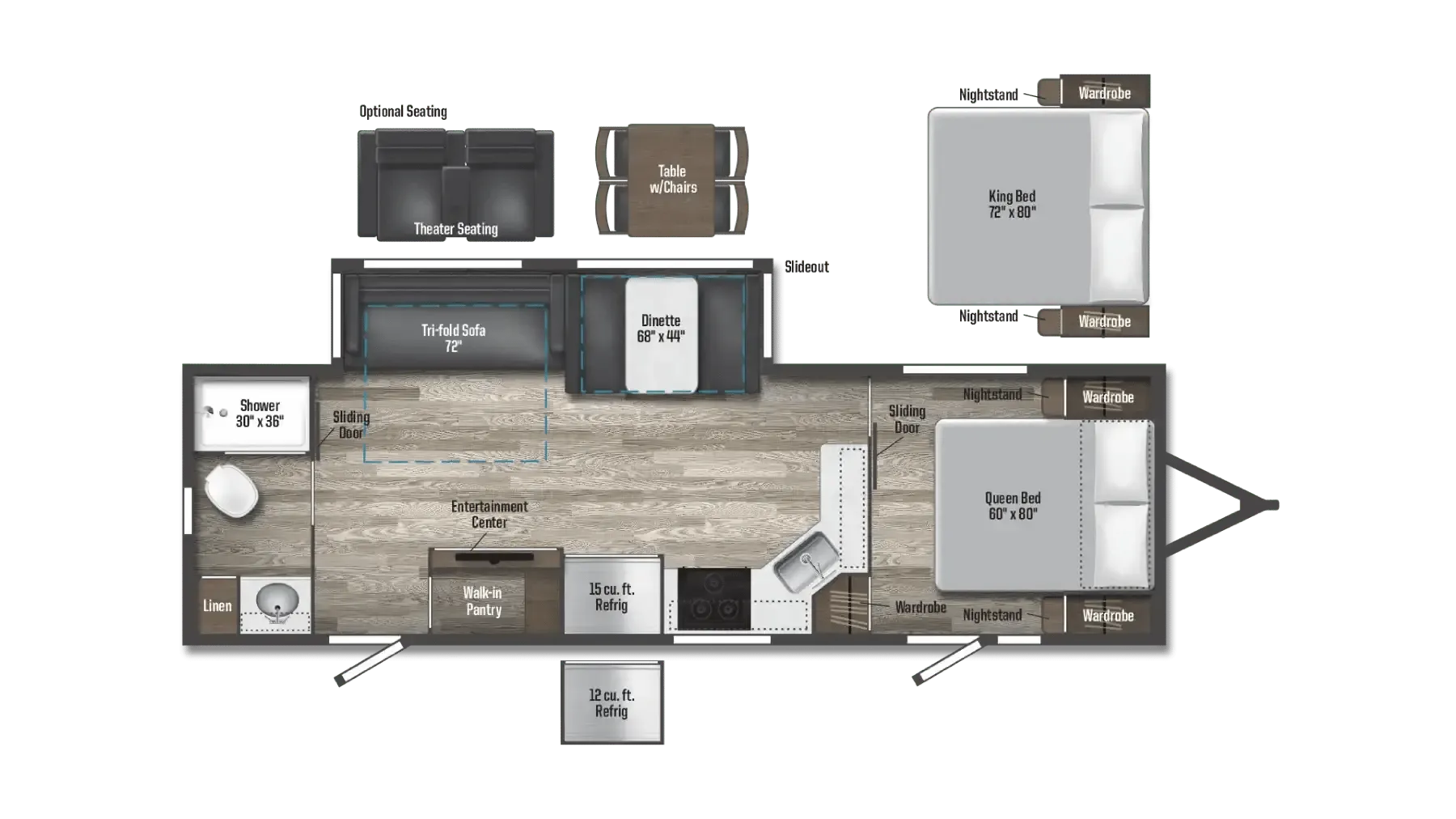 Winnebago Voyage 2831RB floor plan