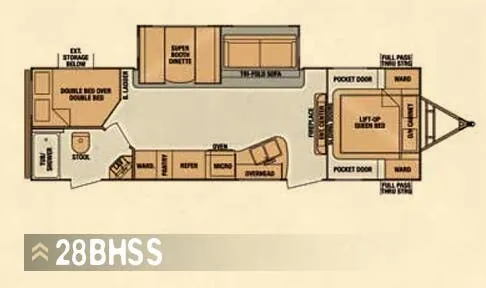 Cruiser RV ViewFinder Signature 28BHSS floor plan