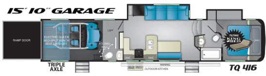 Heartland Torque 416 floor plan