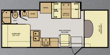 Fleetwood Jamboree Searcher 25K floor plan