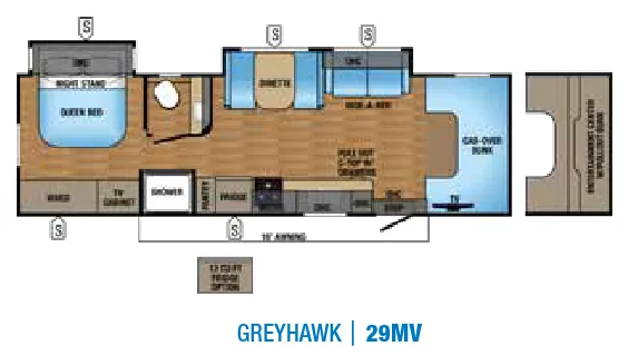 Jayco Greyhawk 29MV floor plan