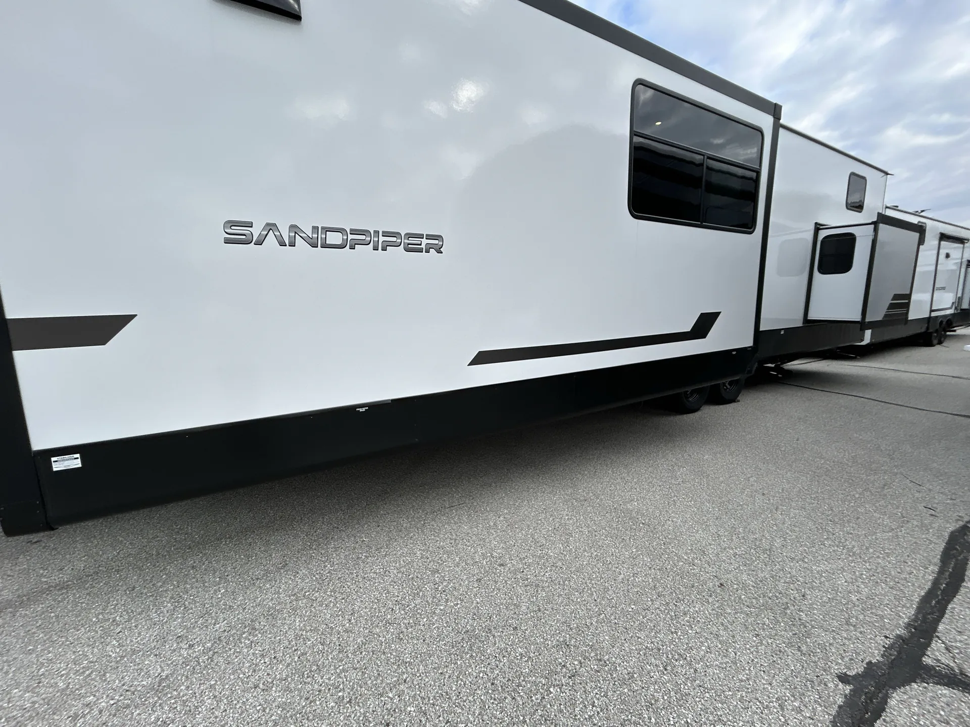 2026 Forest River Sandpiper Destination 422FKL — campside