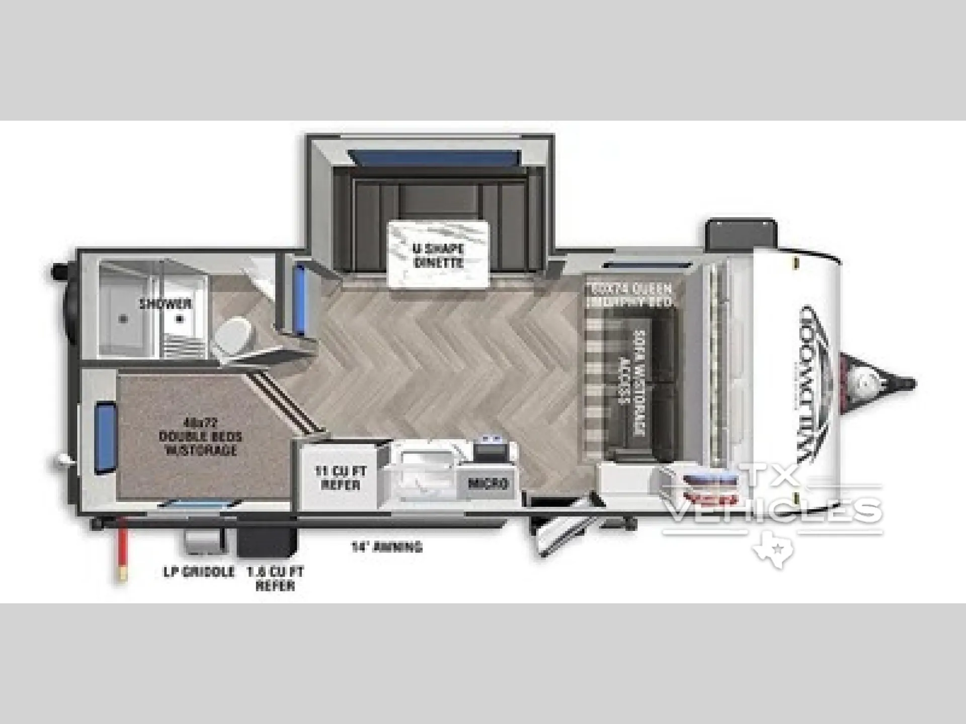 2022 Forest River Wildwood 178BHSK - Photo 3