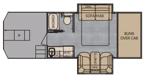 Renegade RV Classic CS120 floor plan
