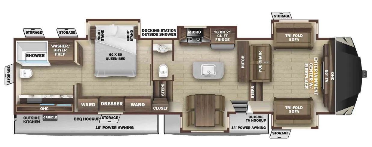 Highland Ridge Mesa Ridge 373RBS floor plan