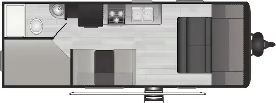 Keystone Hideout 21BHWE floor plan