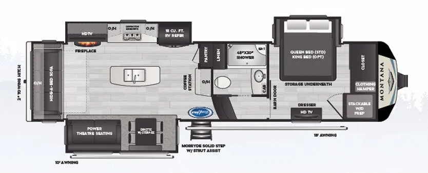 Keystone Montana 3120RL floor plan