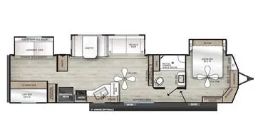 Forest River Aurora 40BHTS floor plan