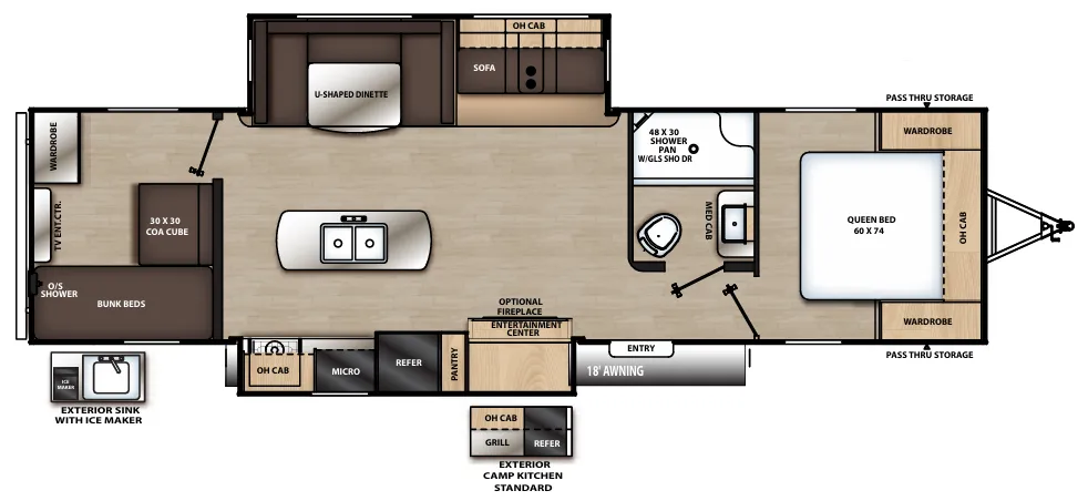 Coachmen Catalina Legacy Edition 313DSRBCK floor plan