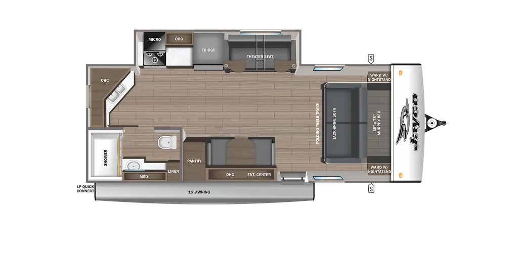 2025 Jayco Jay Feather 21MML floor plan