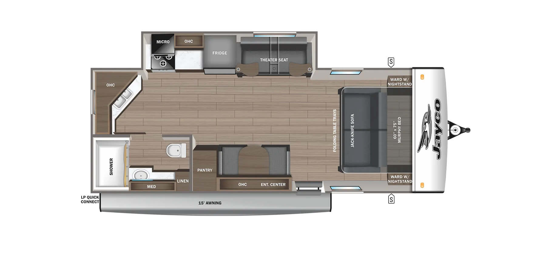 2025 Jayco Jay Feather 21MML - Floor plan