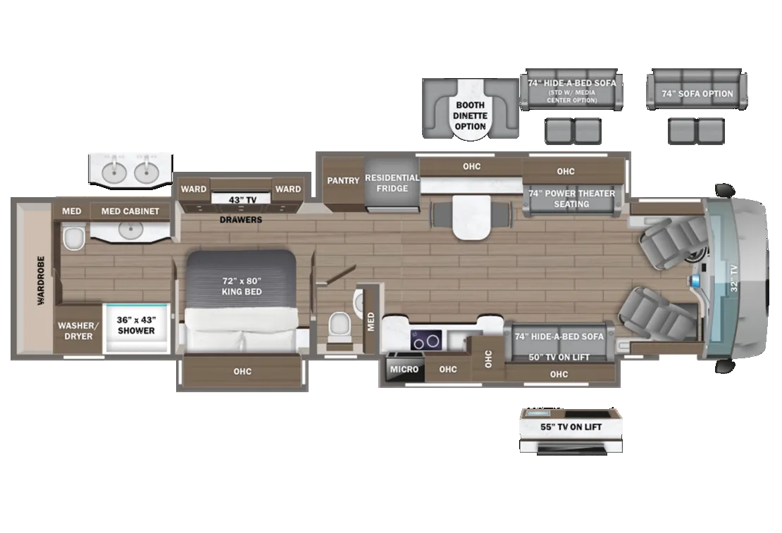 Entegra Coach Cornerstone 45V floor plan