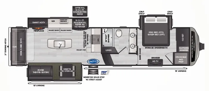 2023 Keystone Montana 3231CK - Floor plan