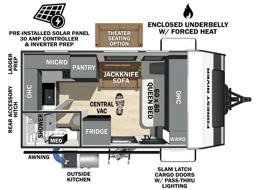 Forest River IBEX 16MRJ floor plan