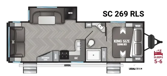 Cruiser RV Shadow Cruiser 269RLS floor plan