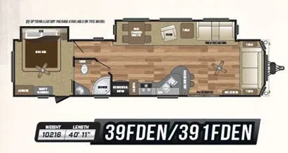 Keystone Retreat 391FDEN floor plan