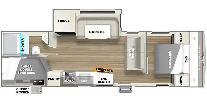 Prime Time Avenger 27BBS floor plan