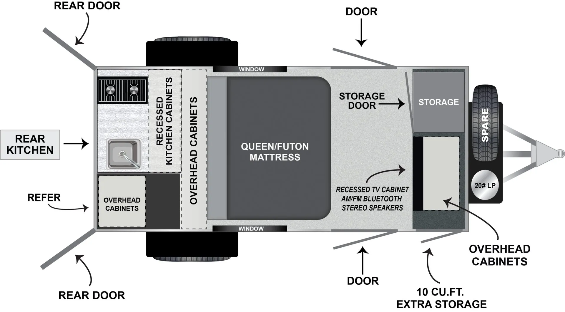 Encore RV ROG X-Trek 12RK XT floor plan