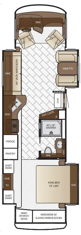 Newmar Canyon Star 3513 floor plan