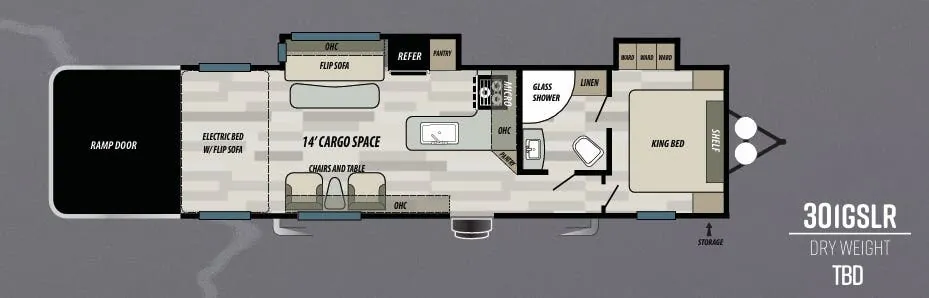Forest River Sandstorm SLR 301GSLR floor plan
