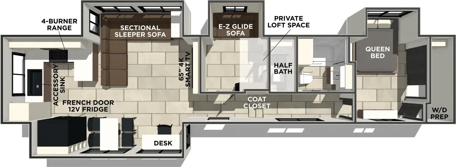 2026 Prime Time RV Crusader BONUS38 - Floor plan