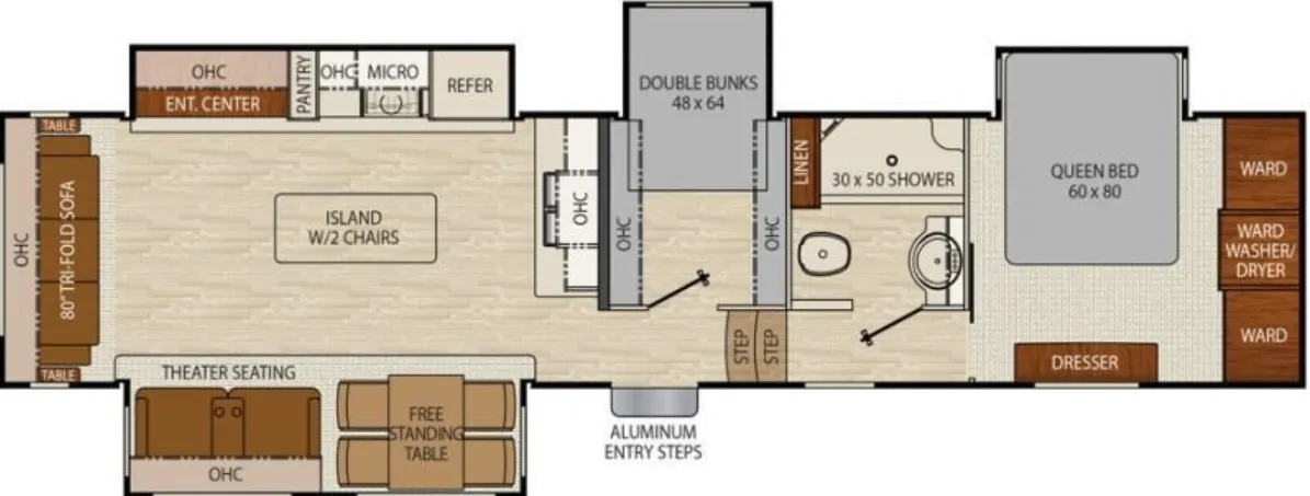 2019 Coachmen Chaparral 360IBL - Floor plan